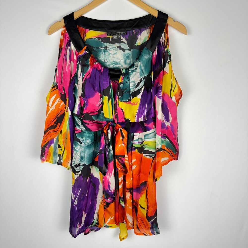 Boston Proper x Muse Multicolor Blouse